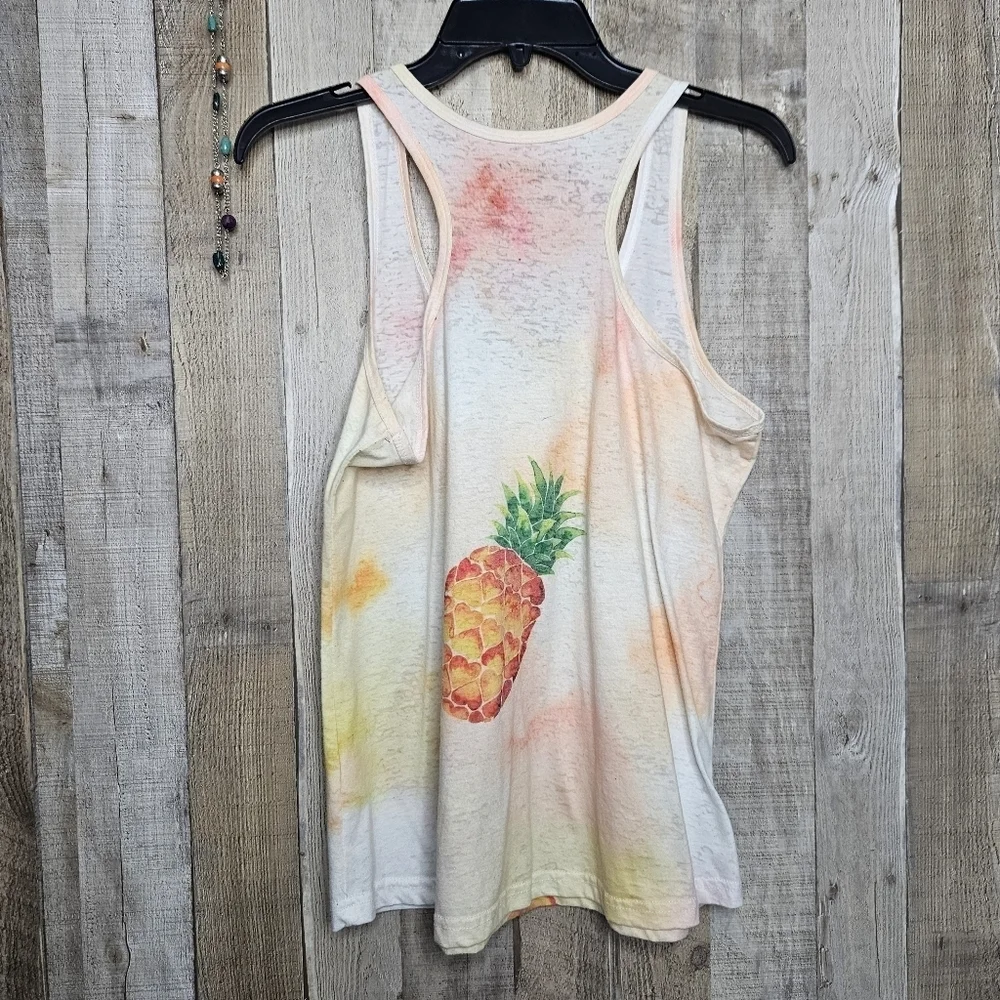 Kai Wahine Designs handmade design Pullover tank top Pineapple size Large